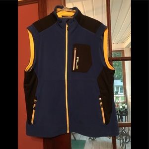 2XL Black/Blue/Yellow Ralph Lauren Polo Vest